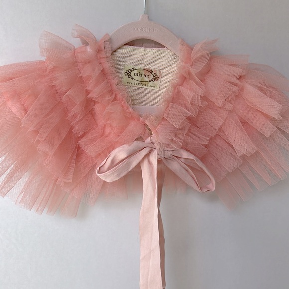 Joyfolie Pink Capelet - Picture 2 of 3